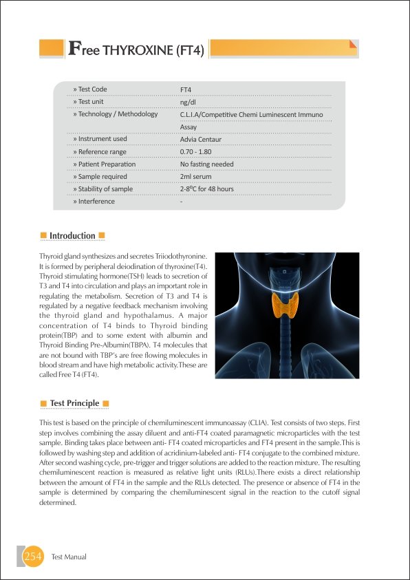 FREE THYROXINE FT4